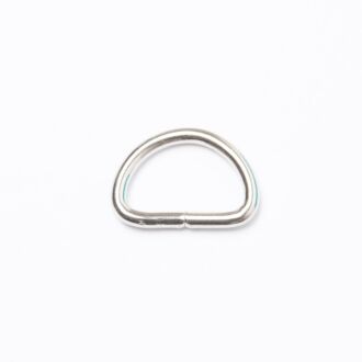 20mm D-Ring/Halbring silber