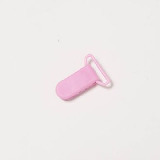 Schnuller Clip Kunststoff rosa