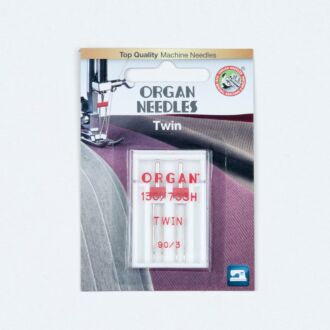 Organ Needles Twin 90/3,0 mm Doppelnadel 130/705 2 Stück
