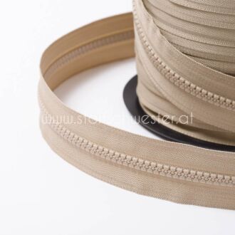 5mm Profil-Endlosreißverschluss dunkelbeige