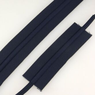 38mm Bund-Gummi mit Kordelzug dunkelblau
